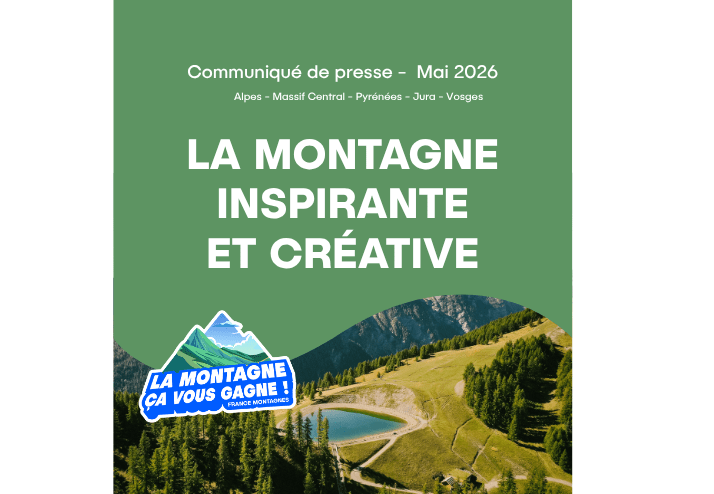La montagne inspirante et créative